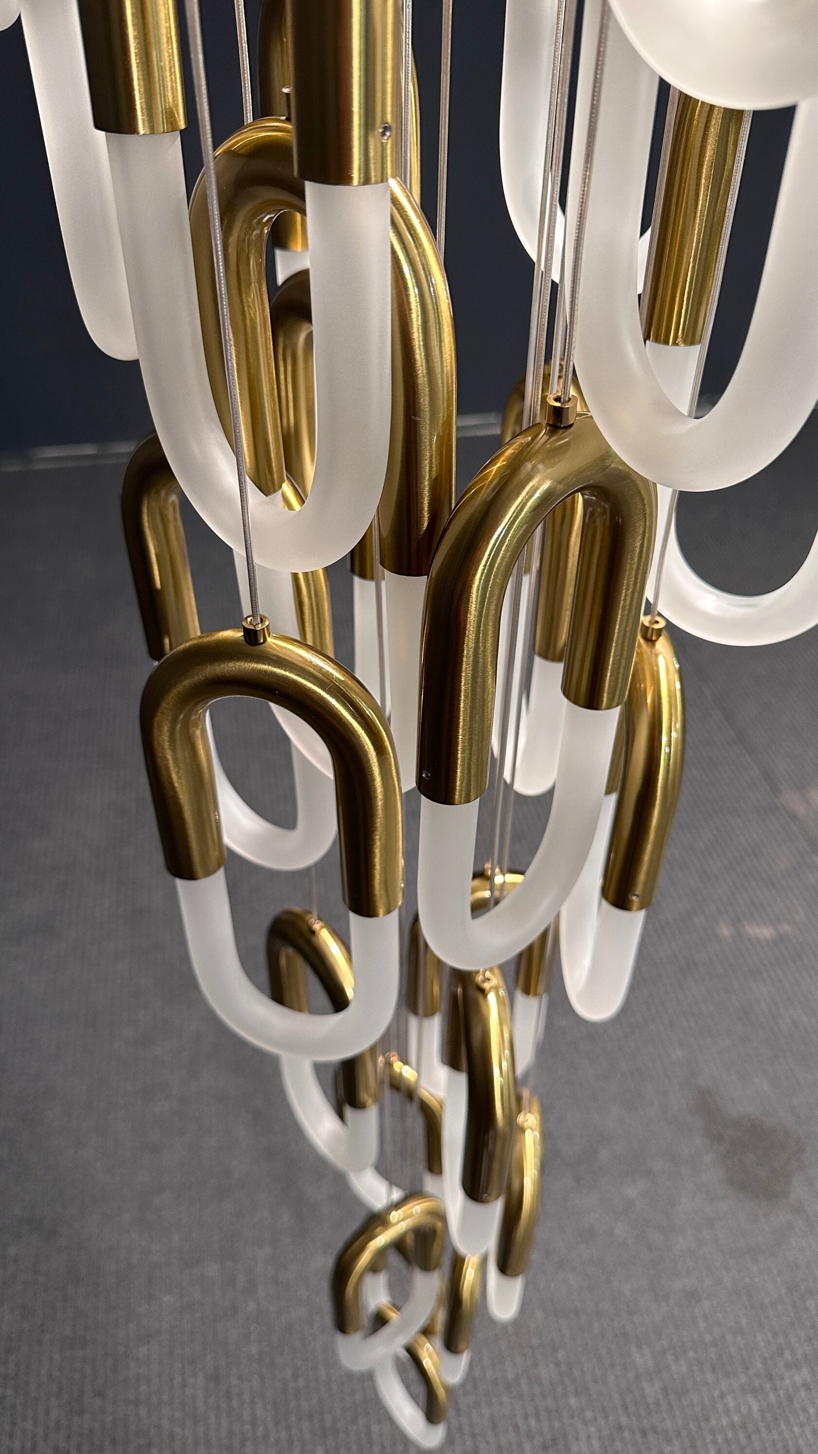 Glass Loop Waterfall Chandelier
