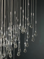 Crystal Tube Rain Chandelier