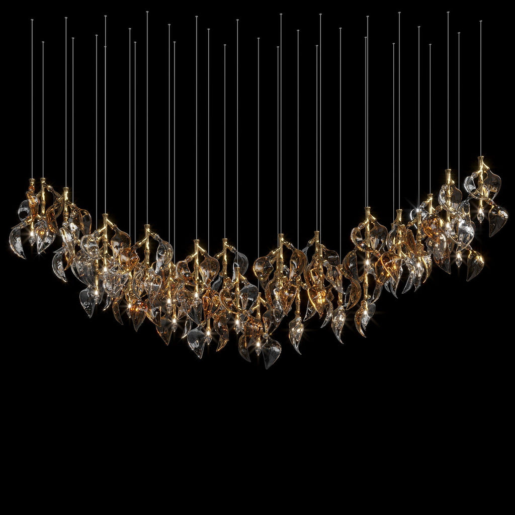 White Calla Cascade Chandelier