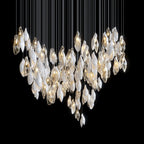 White Petal Drop Chandelier