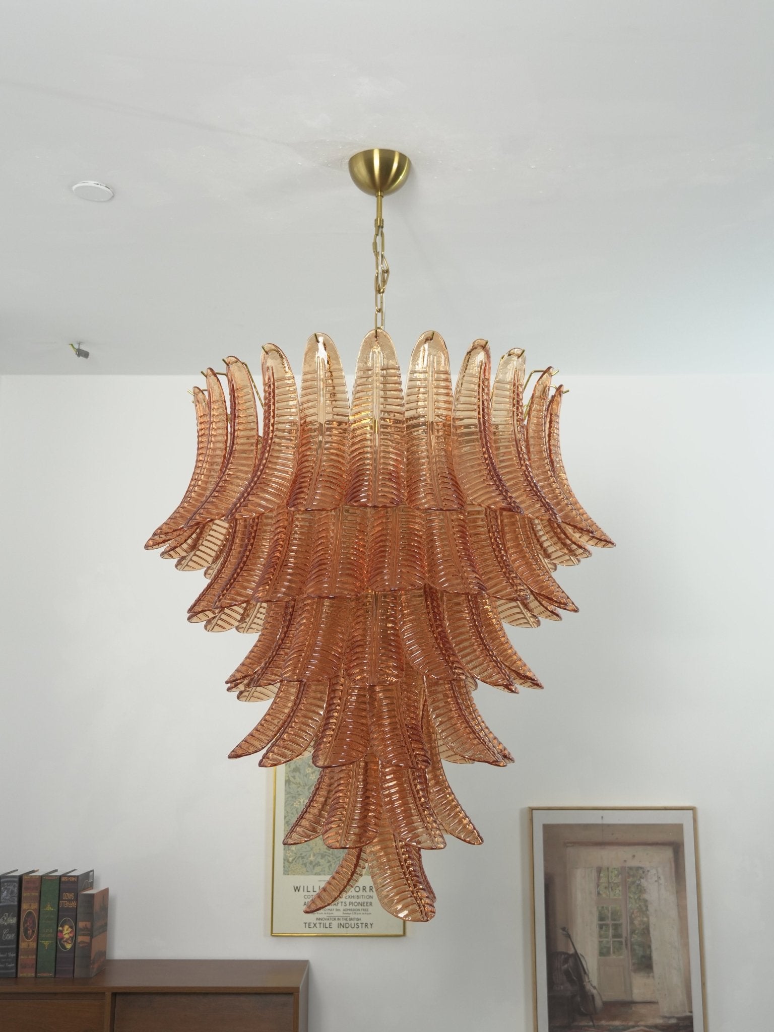Luxury Amber Leaf Cascade Chandelier product image
