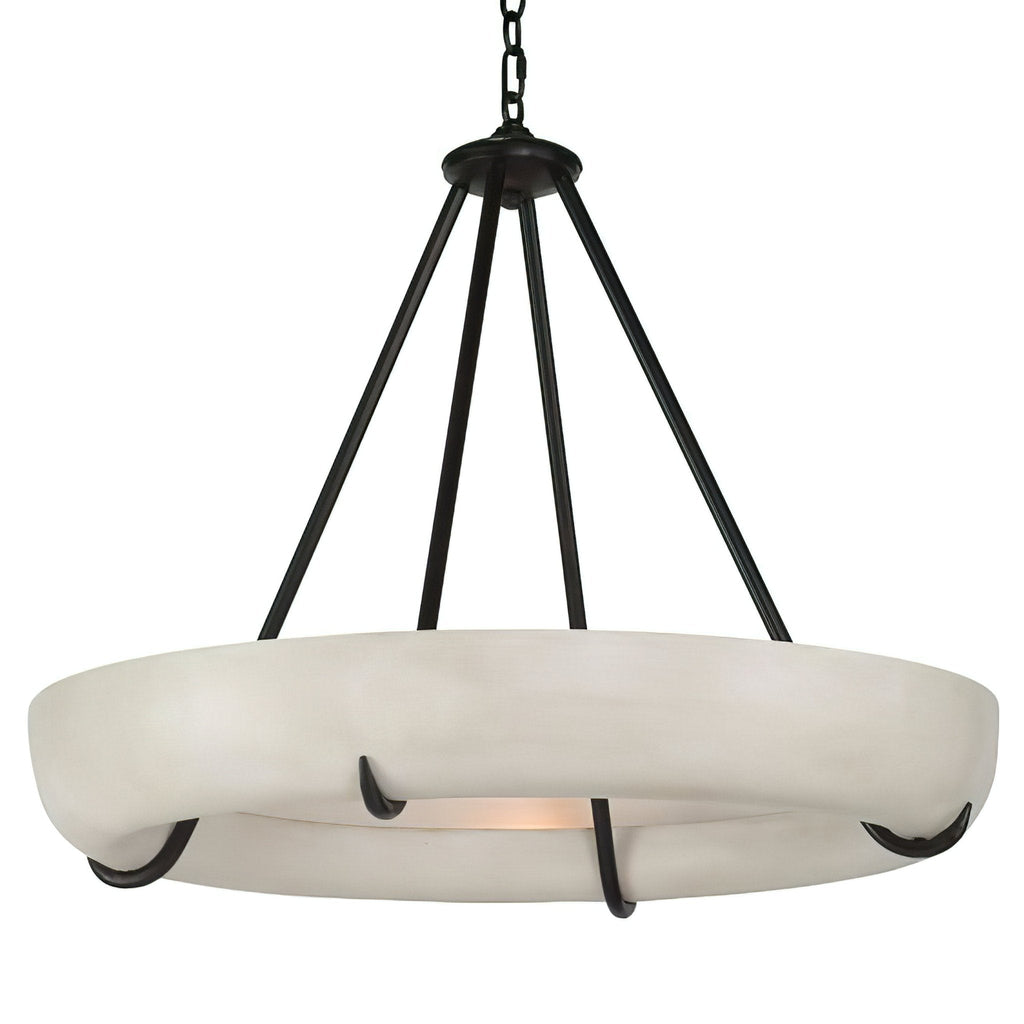 Orion Alabaster Chandelier by Bling Lighting Studio