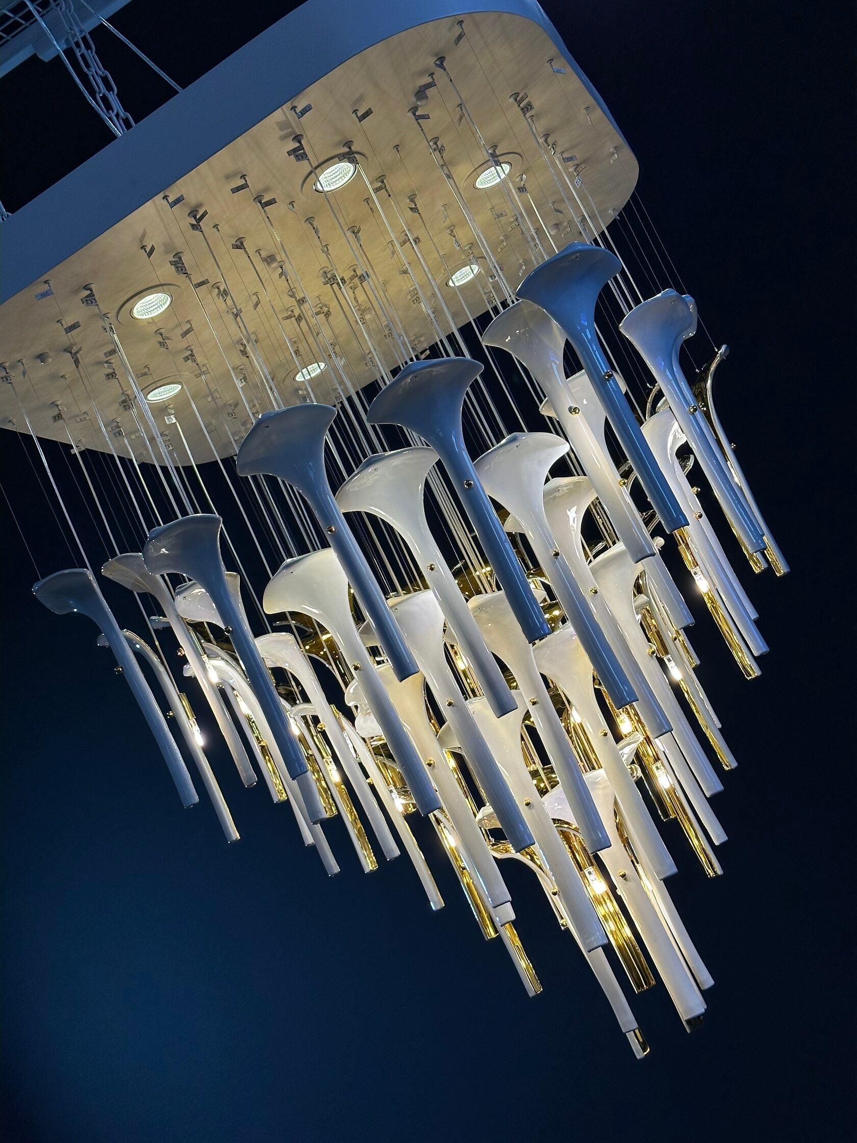 Crystal Calla Reed Chandelier