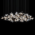 White Orchid Garland Chandelier