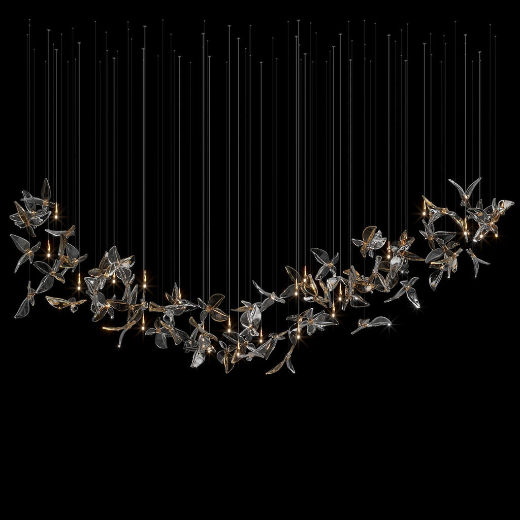 Smoke Butterfly Flight Chandelier