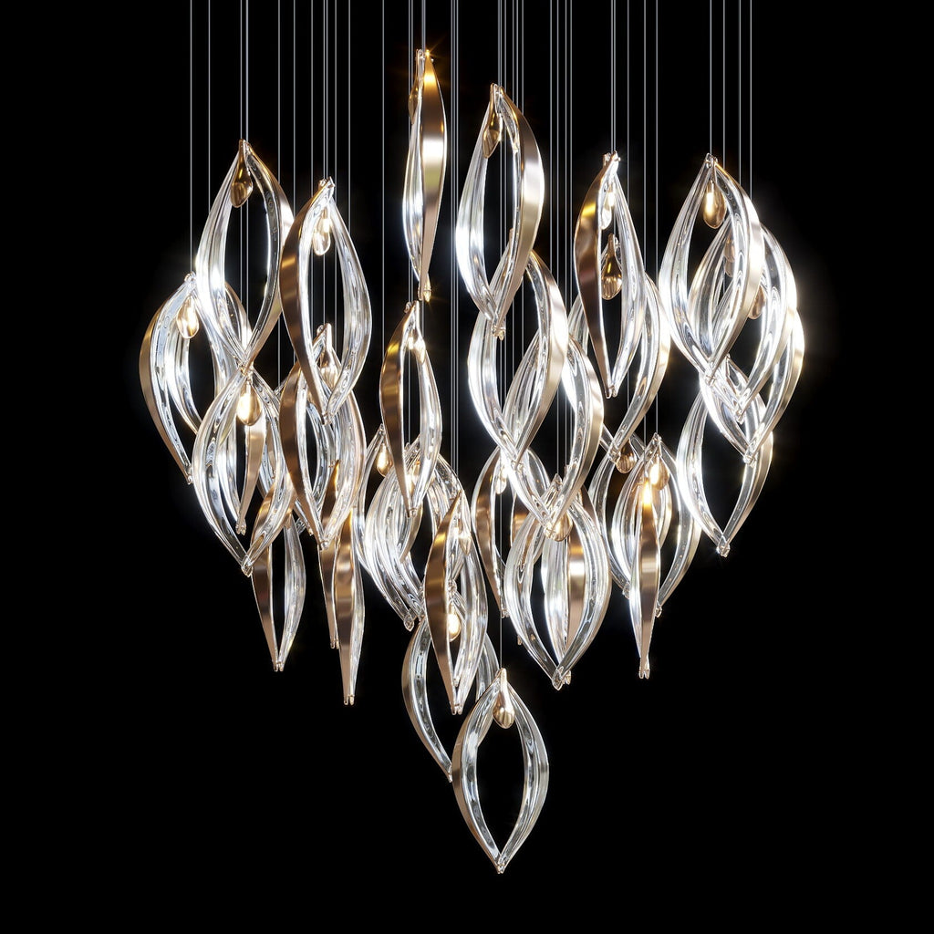 Crystal Petal Pod Chandelier