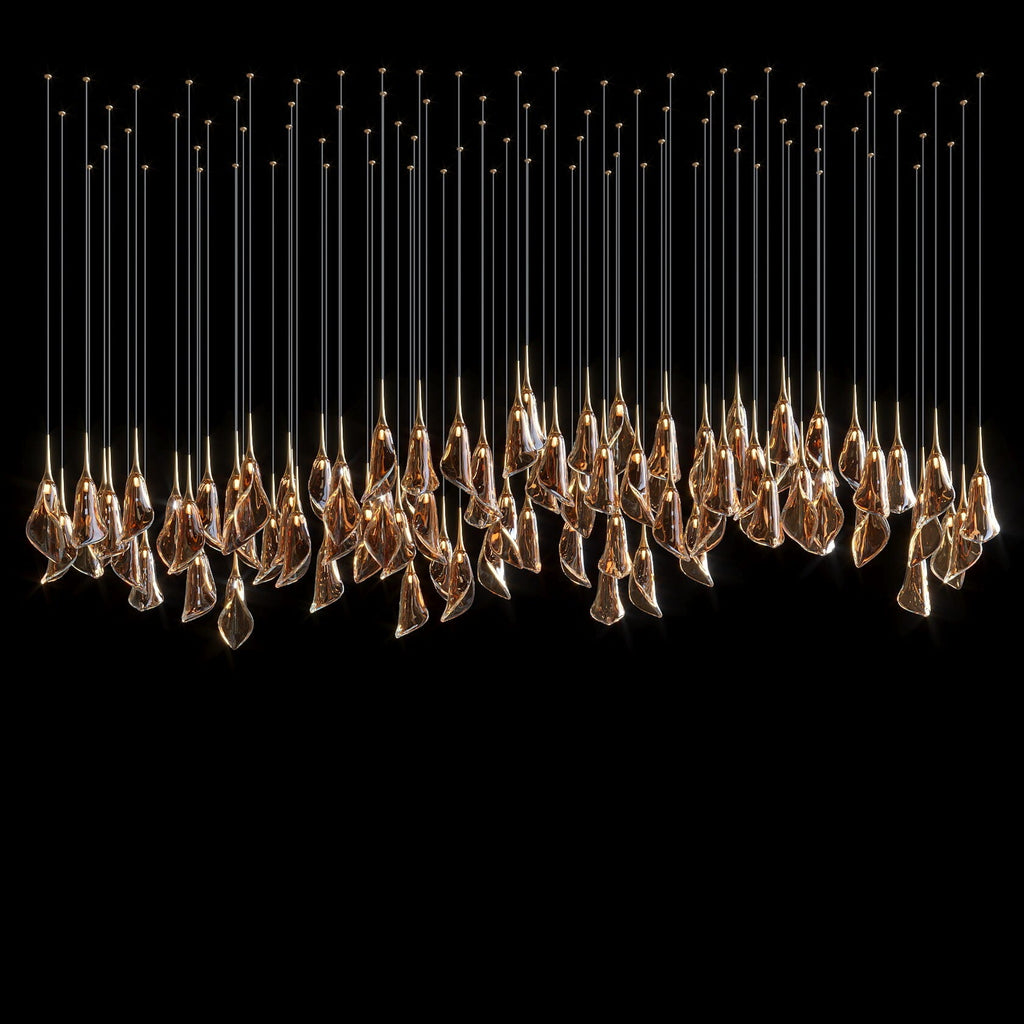 Crystal Petal Drop Chandelier