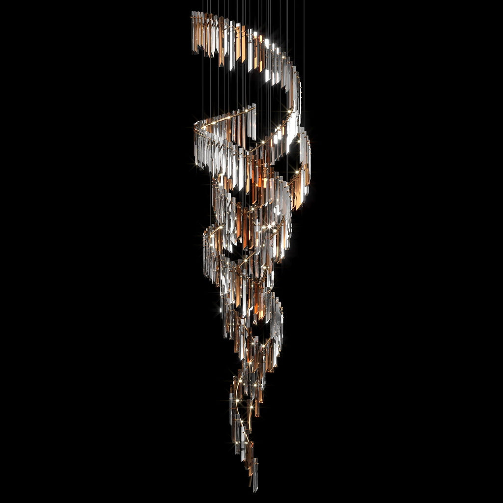Crystal Prism Waterfall Chandelier