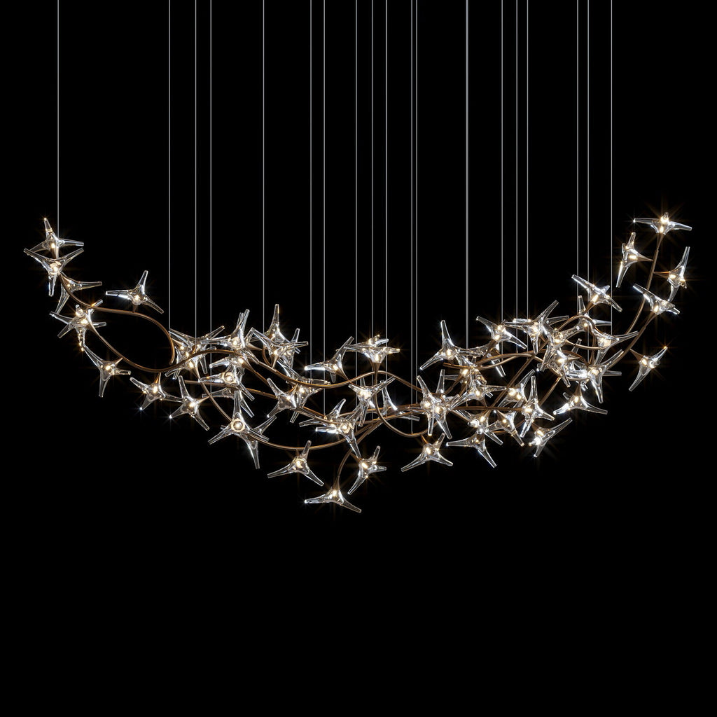Crystal Star Vine Chandelier