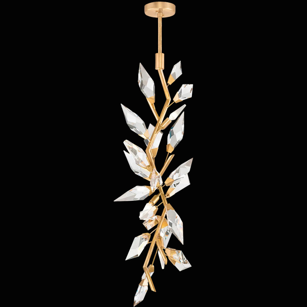 Foret 4 Light 19 inch Gold Pendant Ceiling Light by Bling Lighting Studio