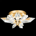 Foret 4 Light 24.25 inch Silver Flush Mount Ceiling Light by Bling Lighting Studio