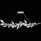 Foret 7 Light 63.5 inch Silver Pendant Ceiling Light by Bling Lighting Studio