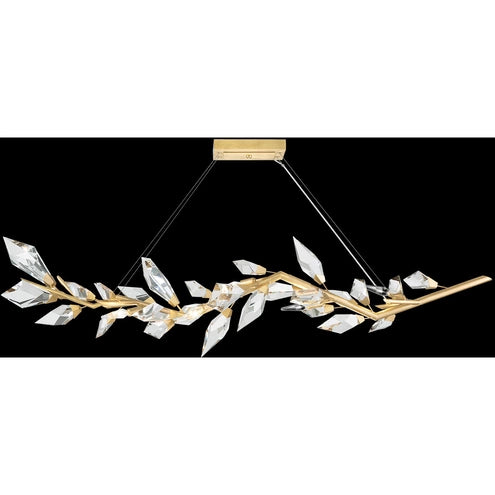 Foret 7 Light 63.5 inch Silver Pendant Ceiling Light by Bling Lighting Studio