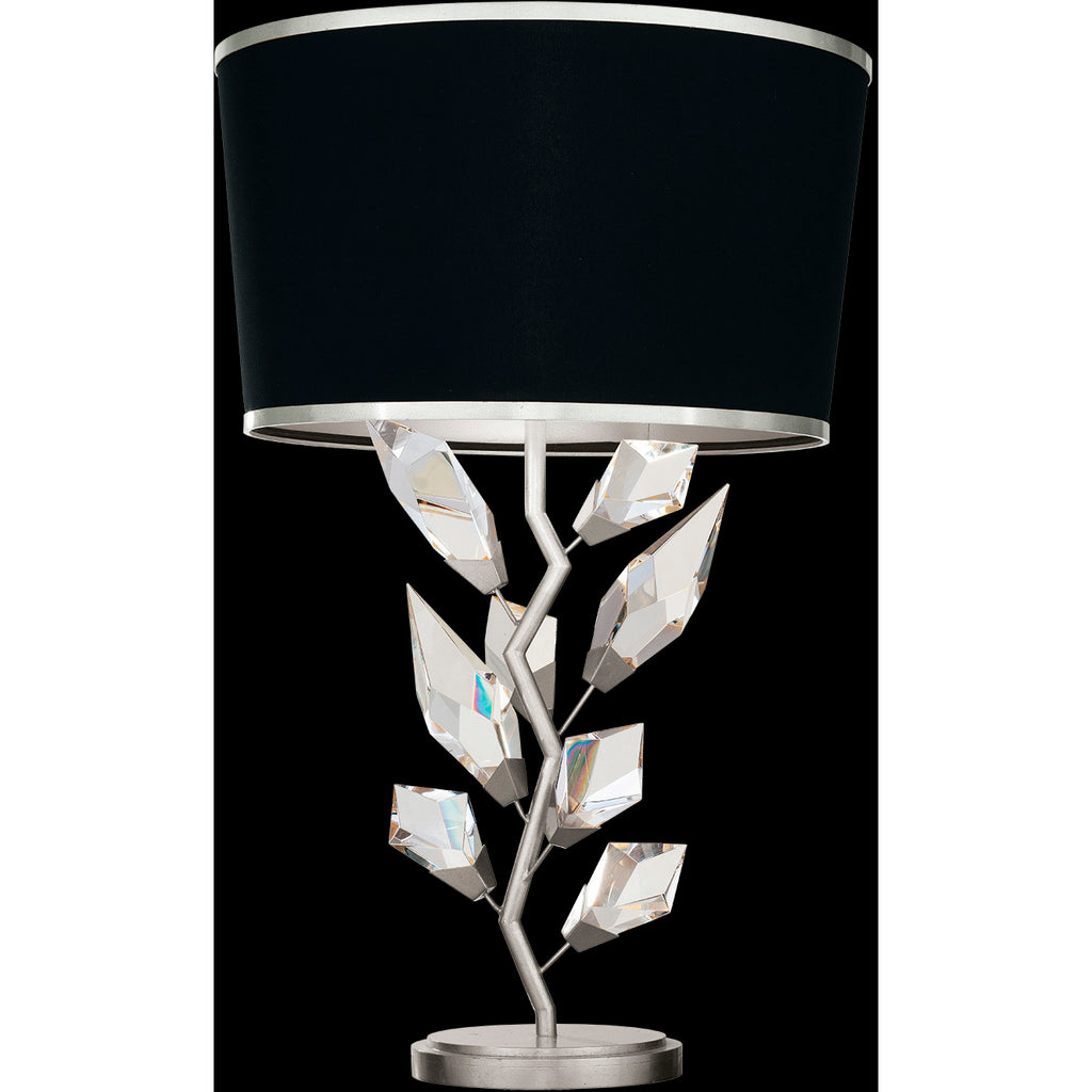 Foret 30 inch 100 watt Silver Table Lamp Portable Light by Bling Lighting Studio
