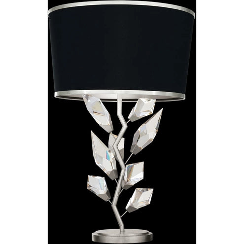 Foret 30 inch 100 watt Silver Table Lamp Portable Light by Bling Lighting Studio
