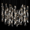 Crystal Twist Panel Chandelier
