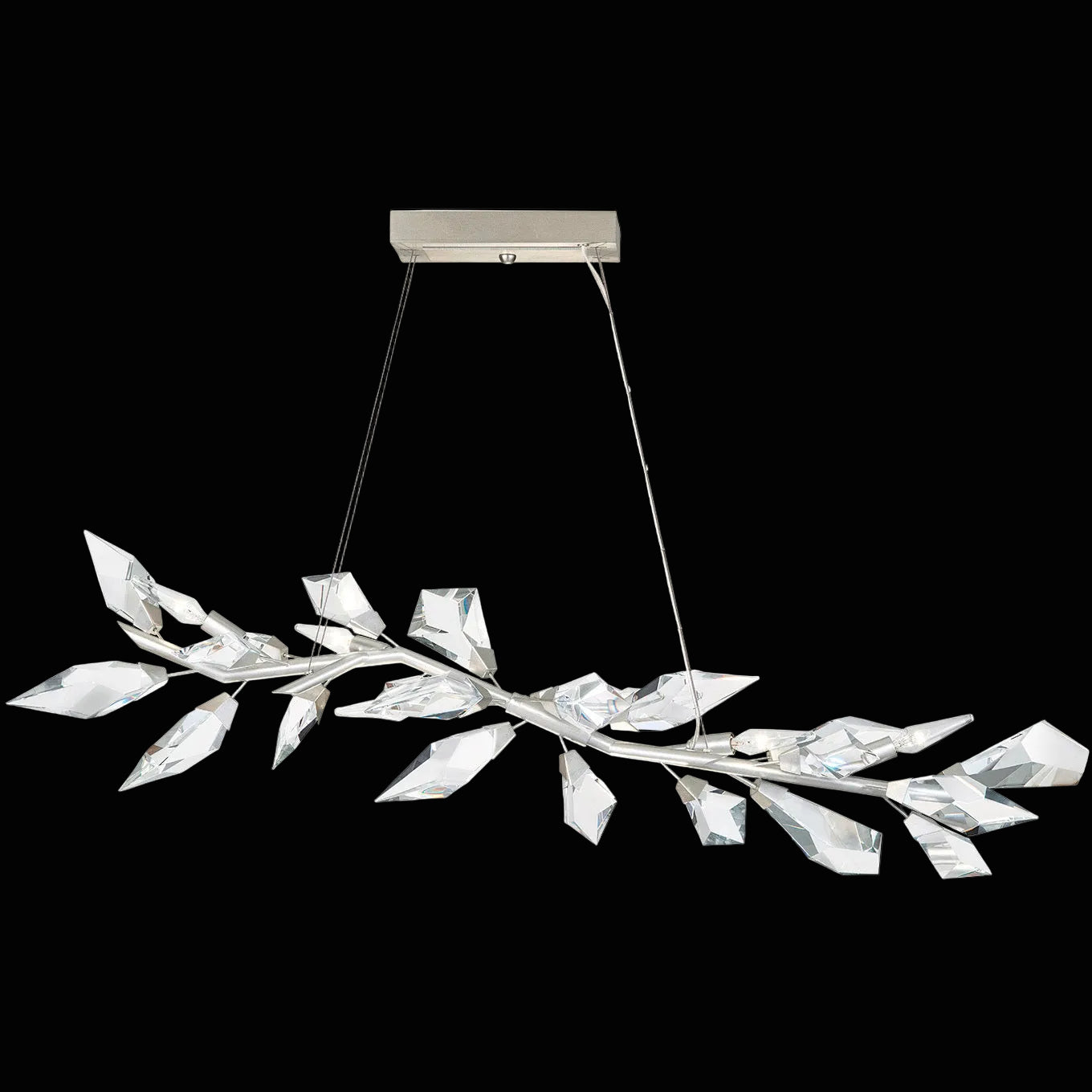 Foret 6 Light 11 inch Silver Pendant Ceiling Light by Bling Lighting Studio