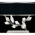 Foret 21.5 inch 100 watt Silver Table Lamp Portable Light by Bling Lighting Studio