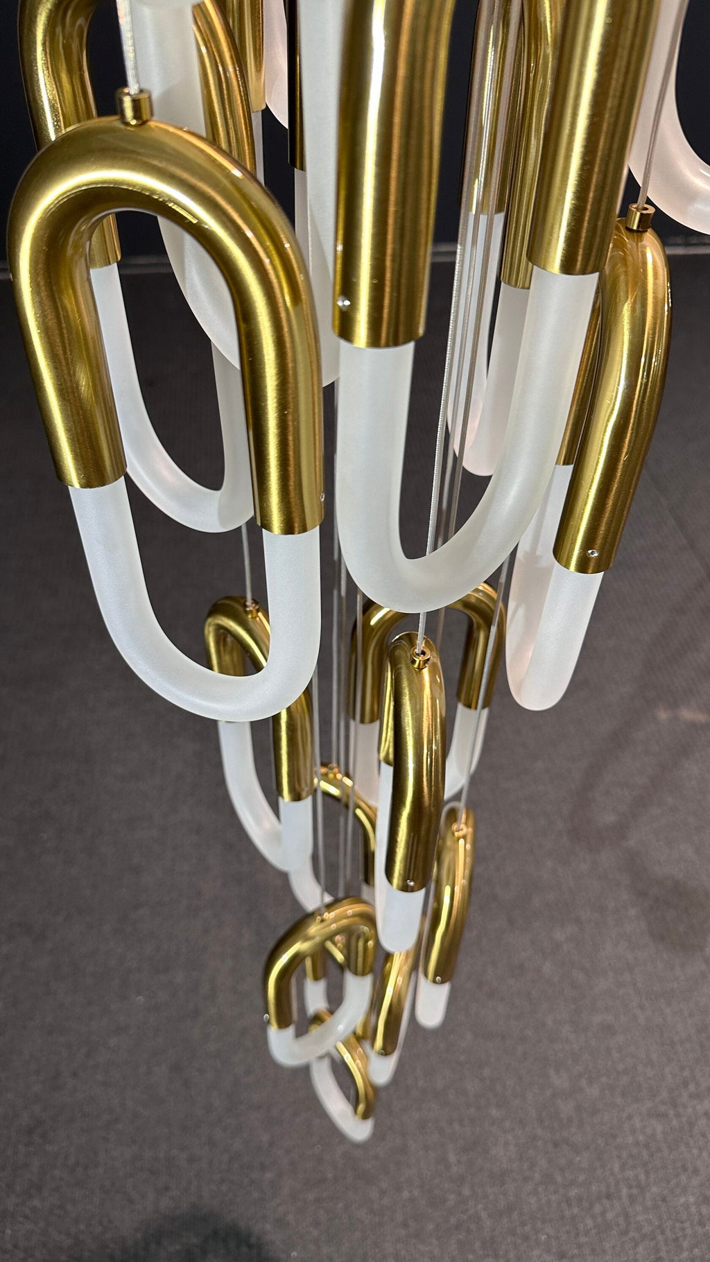 Glass Loop Waterfall Chandelier