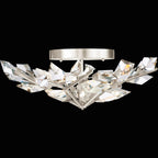 Foret 4 Light 31 inch Silver Flush Mount Ceiling Light by Bling Lighting Studio