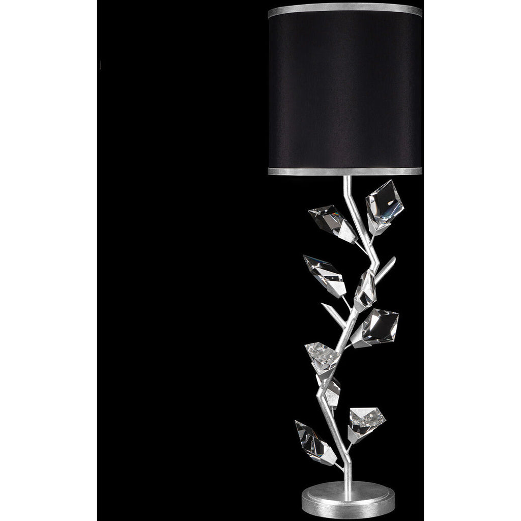 Foret 35.5 inch 100 watt Silver Console Lamp Portable Light by Bling Lighting Studio