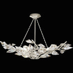 Foret 6 Light 46.5 inch Silver Pendant Ceiling Light by Bling Lighting Studio