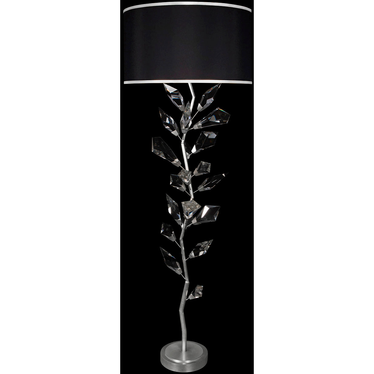 Foret 71 inch 60 watt Silver Floor Lamp Portable Light by Bling Lighting Studio
