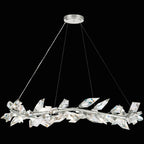 Foret 12 Light 55 inch Silver Pendant Ceiling Light by Bling Lighting Studio