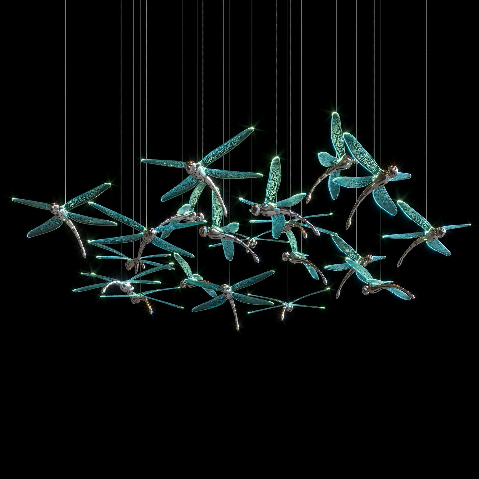 Dragonfly Flight Chandelier