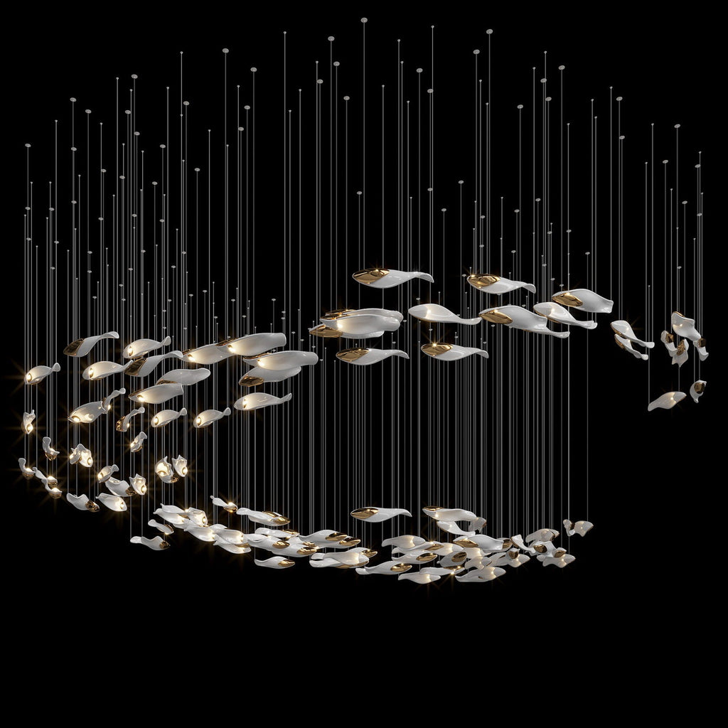 Smoke Glass Current Chandelier