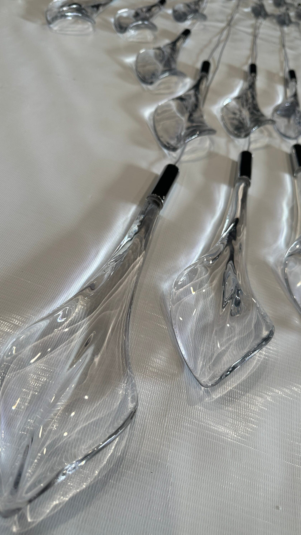 Crystal Flame Rain Chandelier