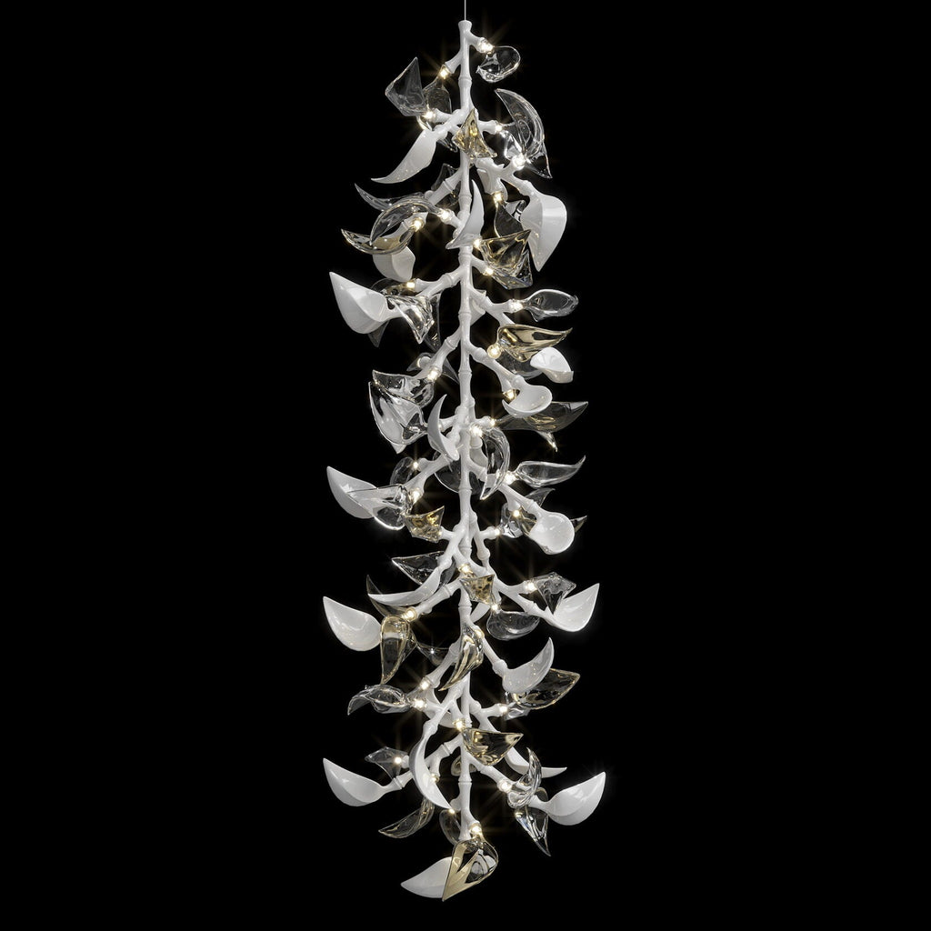 White Calla Cascade Chandelier