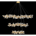 Foret 35 Light 71 inch Gold Pendant Ceiling Light by Bling Lighting Studio