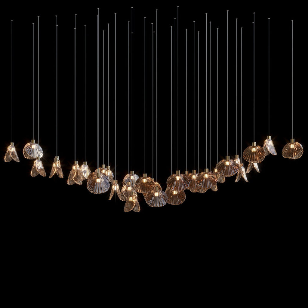 Crystal Shell Cluster Chandelier