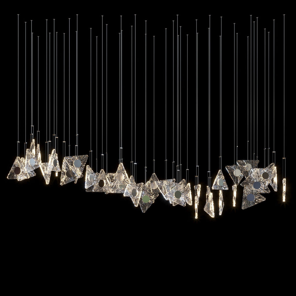 Crystal Bow Cluster Chandelier