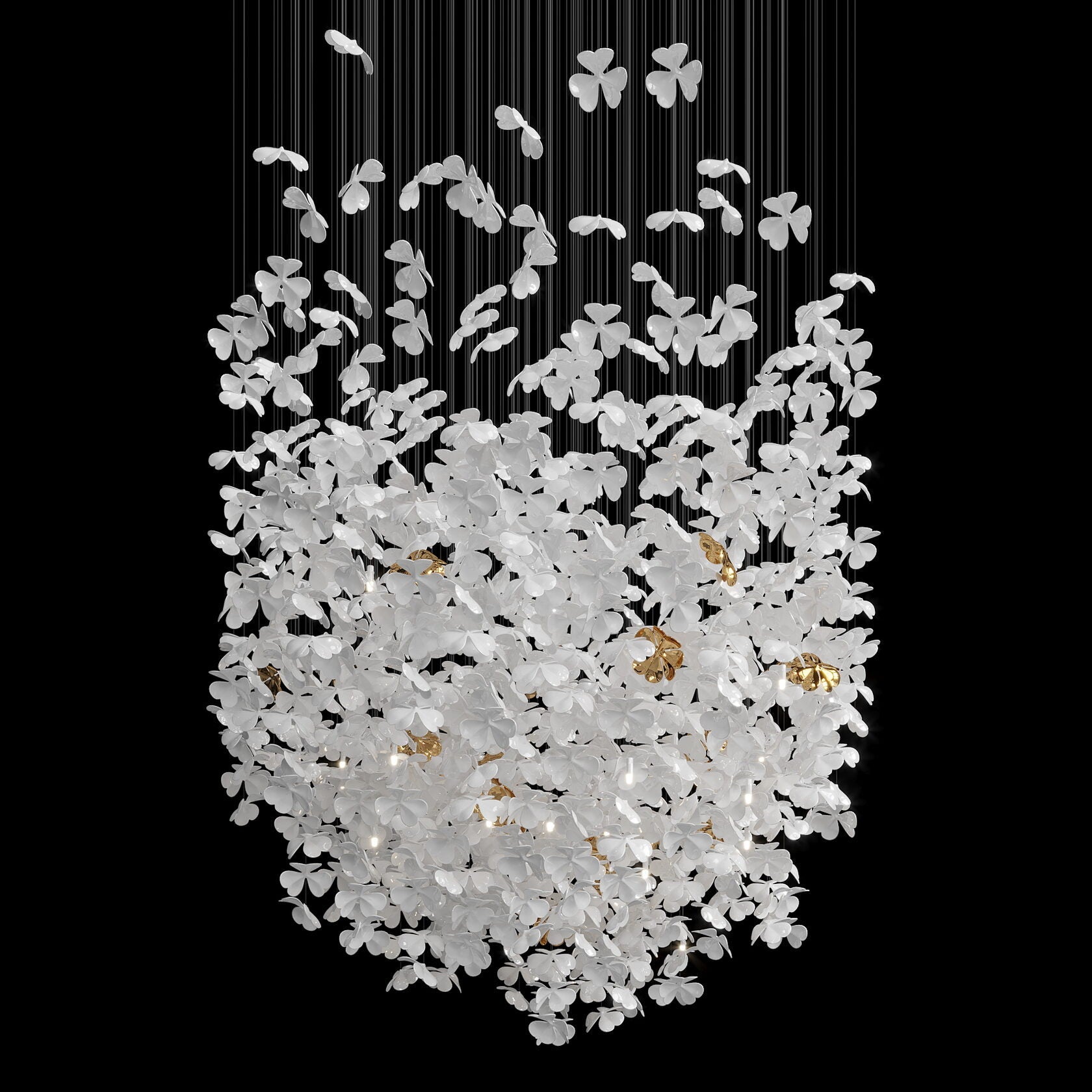 White Butterfly Cloud Chandelier