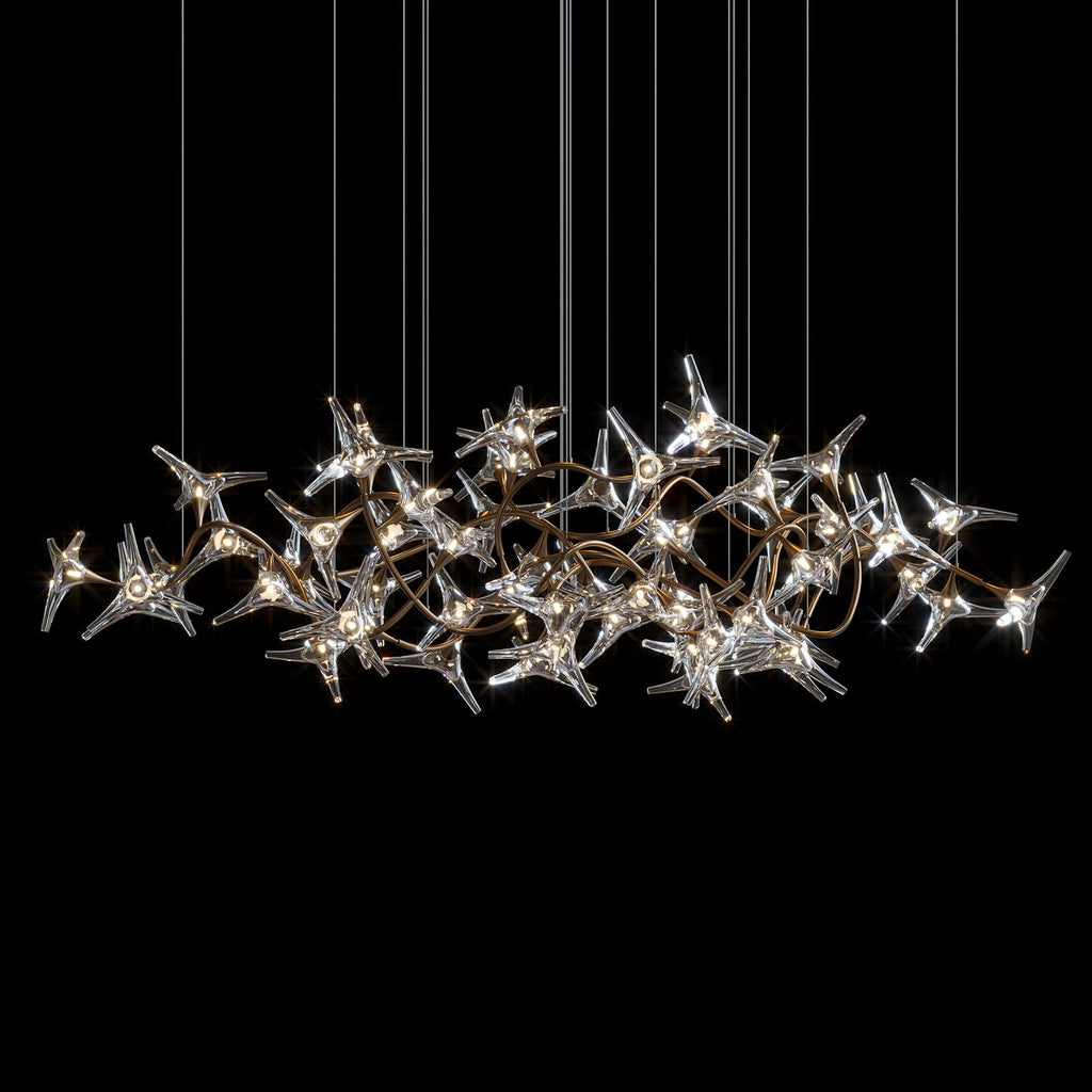 Crystal Star Vine Chandelier