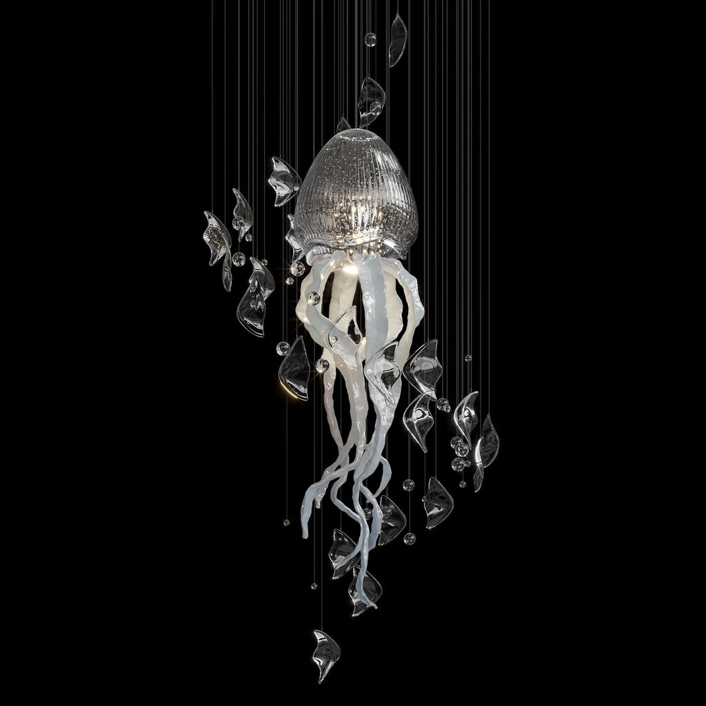 Aqua Jellyfish Chandelier