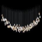 White Petal Drop Chandelier