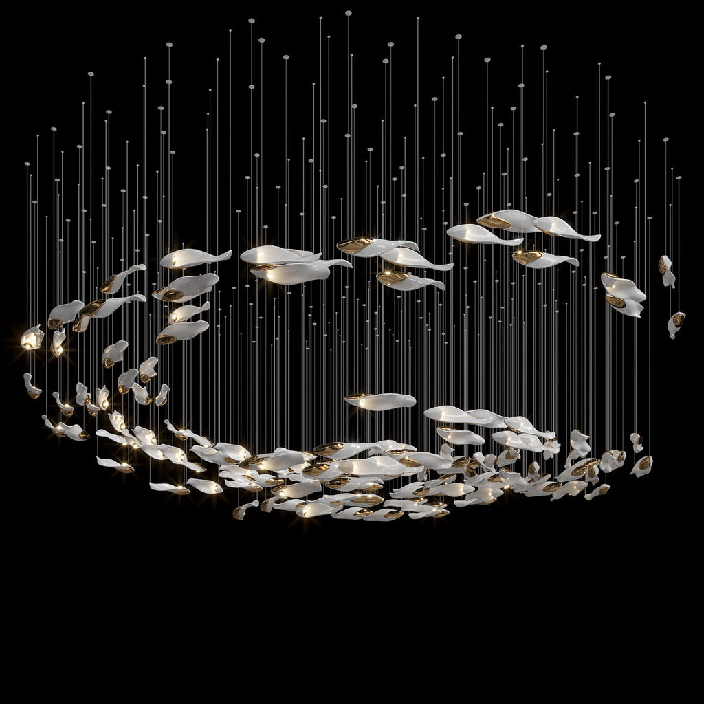 Smoke Glass Current Chandelier
