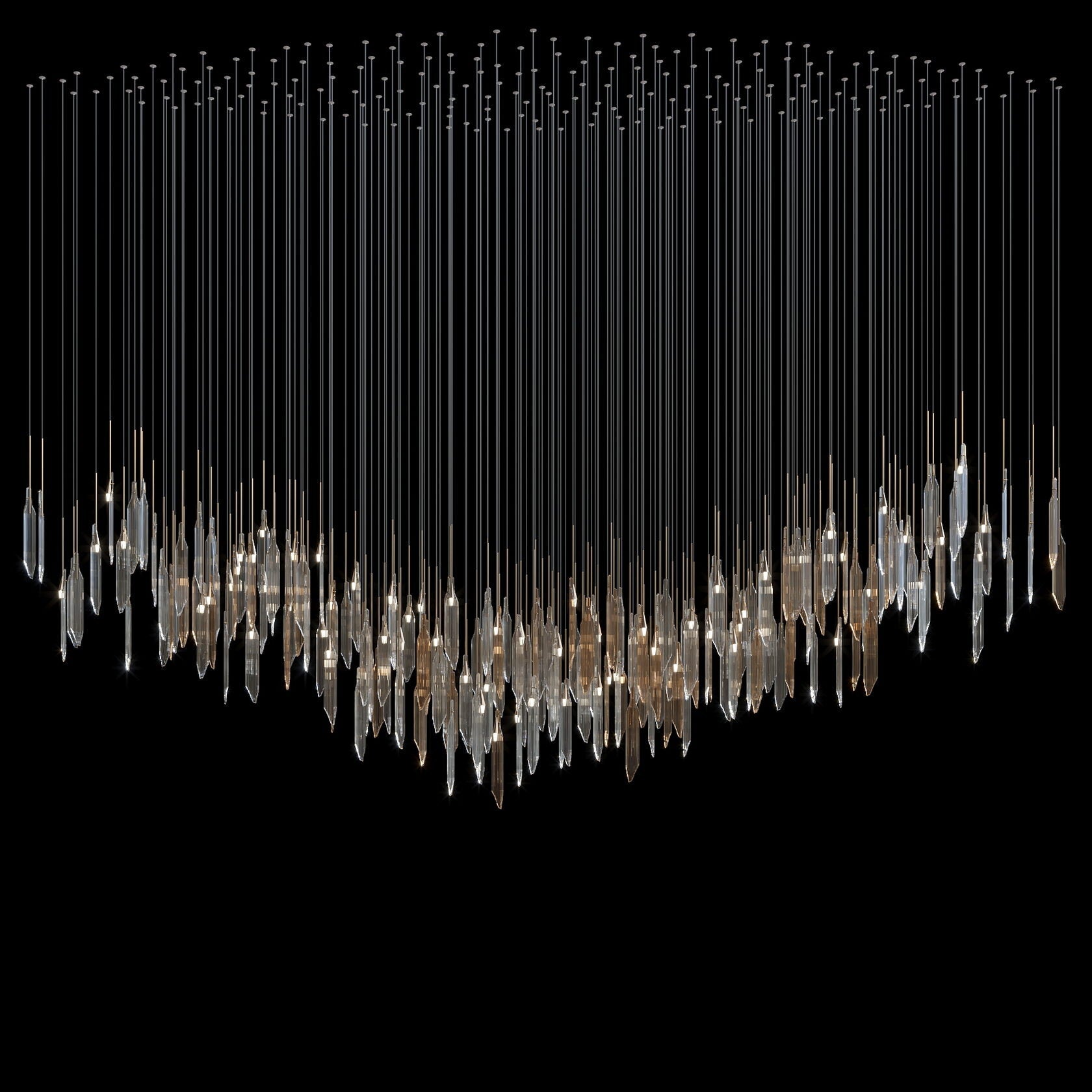 Crystal Icicle Rain Chandelier