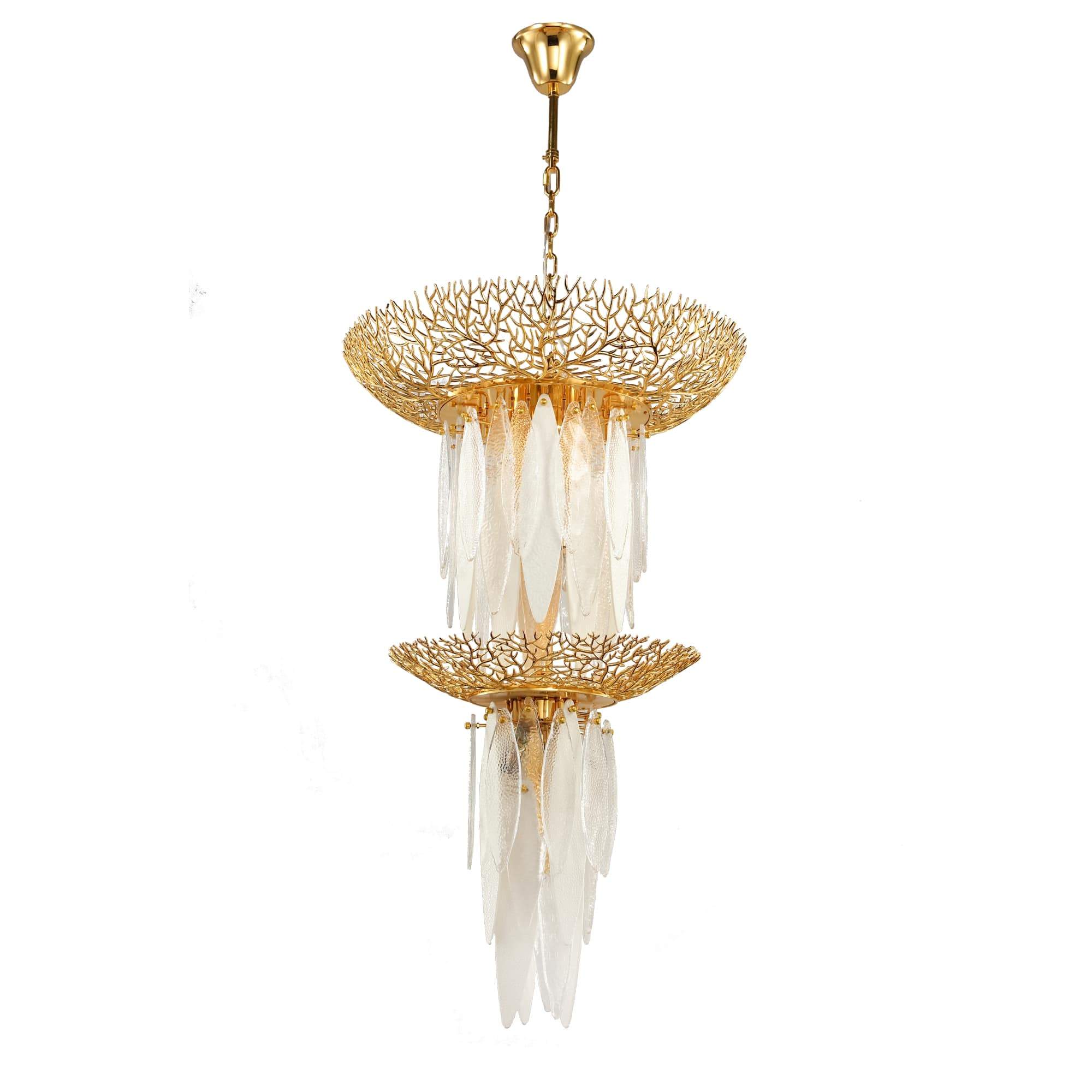 Natalie Branching Murano Glass Chandelier by Bling Lighting Studio