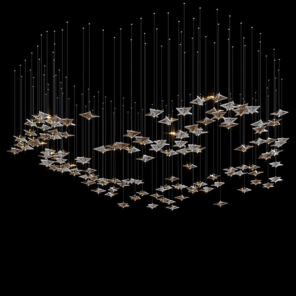Crystal Arrow Rain Chandelier