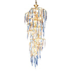 Willow Branch Glass Foyer Chandelier by Bling Lighting Studio