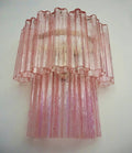Murano Wall Lamp | 13 Pink Tube Glass | Set of 2