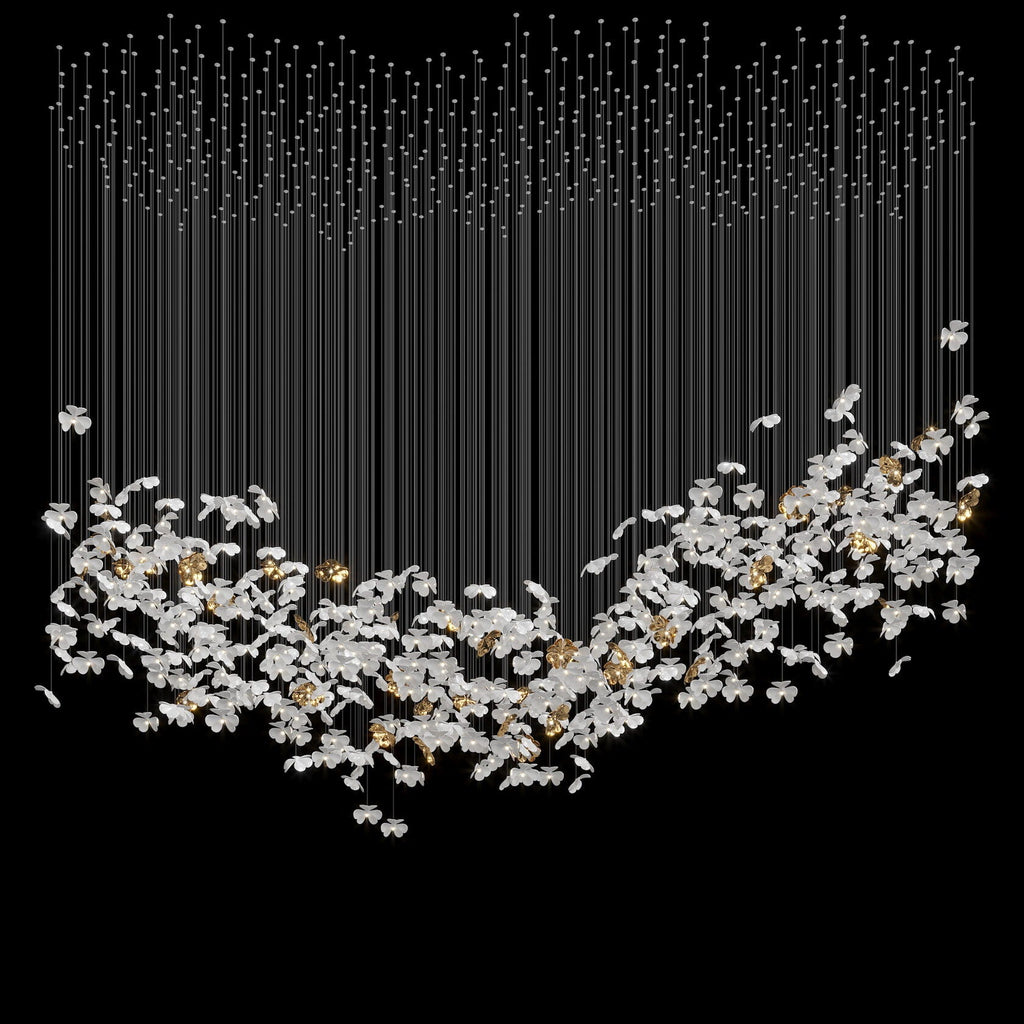 White Butterfly Cloud Chandelier
