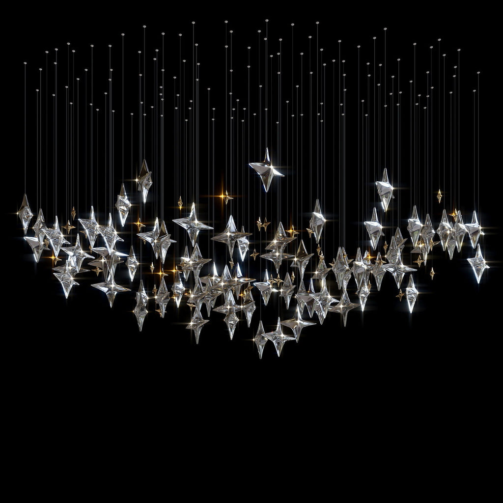 Crystal Star Constellation Chandelier
