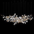 White Leaf Branch Chandelier