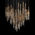 Crystal Totem Cascade Chandelier