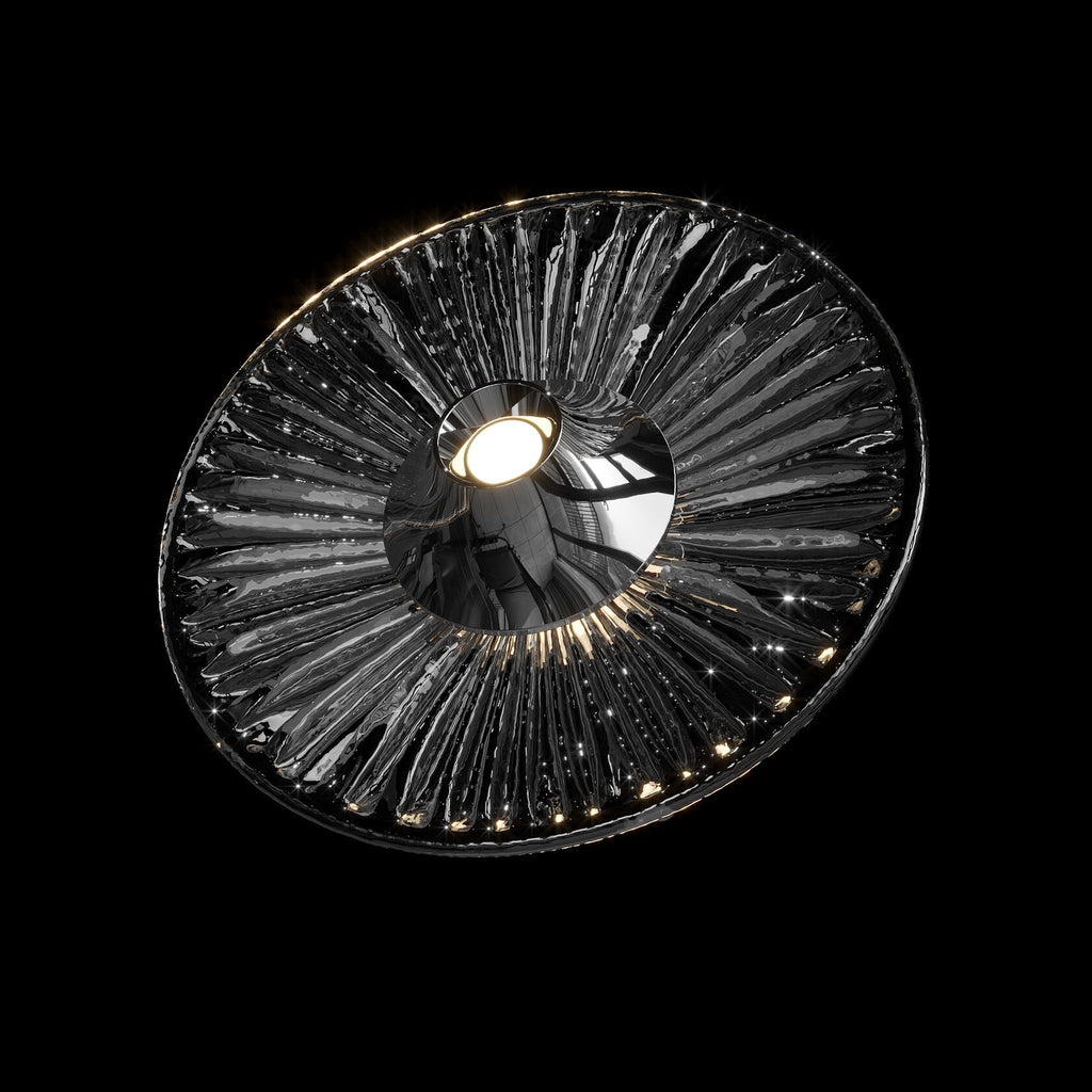 Smoke Saucer Cluster Chandelier